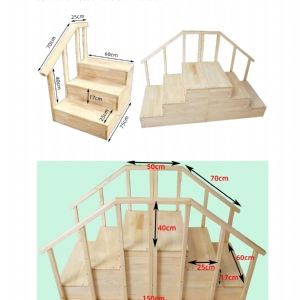 測查用樓梯規格上平臺由兩梯相對合成的平臺長50cm寬60cm高50cm